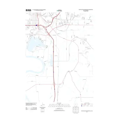 2013 Map of Council Bluffs South, 2013 Print