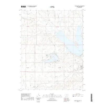 2018 Map of Council Grove Lake, 2018 Print