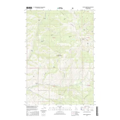 2017 Map of Council Mountain, 2017 Print