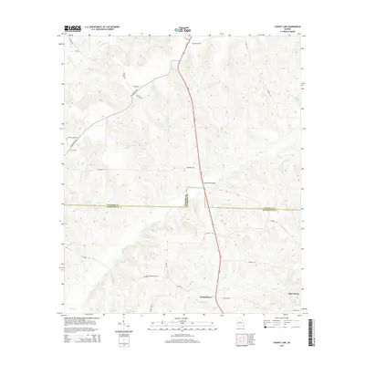 2014 Map of County Line, 2014 Print