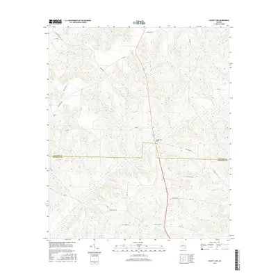 2017 Map of County Line, 2017 Print