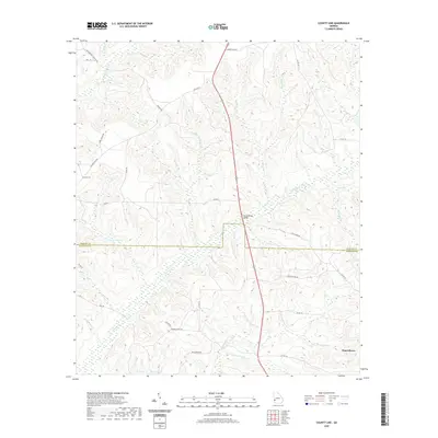 2020 Map of County Line, 2020 Print