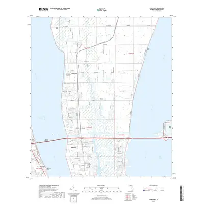 2018 Map of Courtenay, 2018 Print