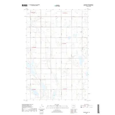 2018 Map of Courtenay NW, 2018 Print