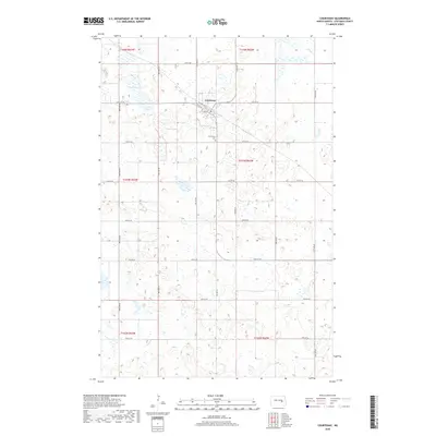 2018 Map of Courtenay, 2018 Print