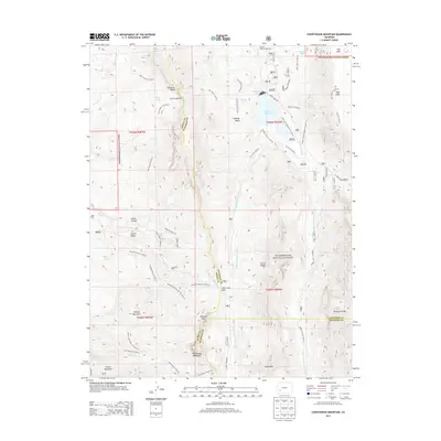 2013 Map of Courthouse Mountain, 2013 Print