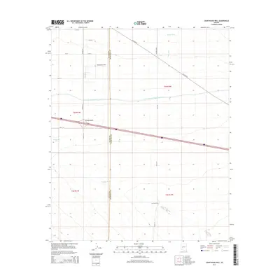 2014 Map of Courthouse Well, 2014 Print