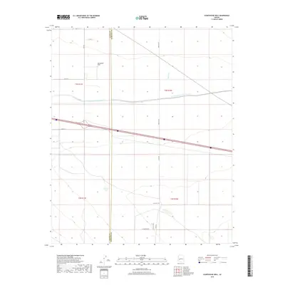 2018 Map of Courthouse Well, 2018 Print