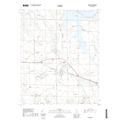 2018 Map of Courtland, 2018 Print