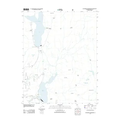 2012 Map of Courtright Reservoir, 2012 Print