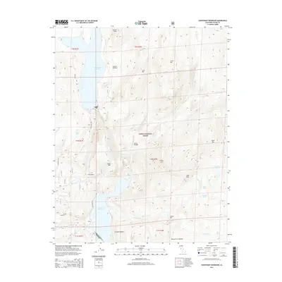 2015 Map of Courtright Reservoir, 2015 Print