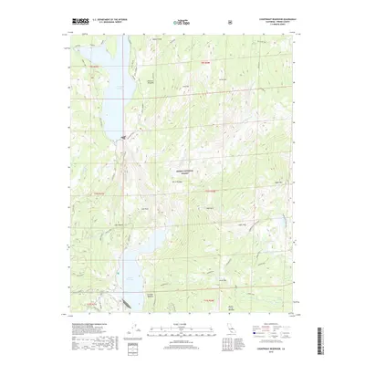 2018 Map of Courtright Reservoir, 2018 Print