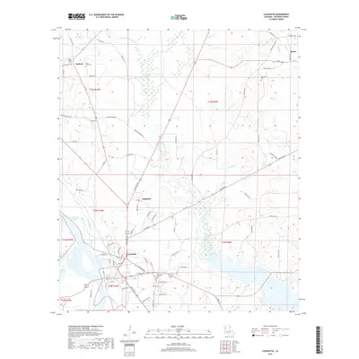 2018 Map of Coushatta, 2018 Print