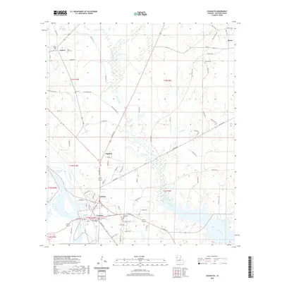 2020 Map of Coushatta, 2020 Print