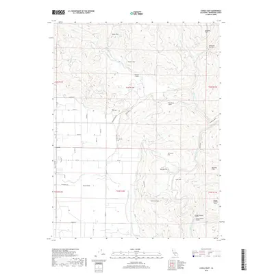2018 Map of Covelo East, 2018 Print