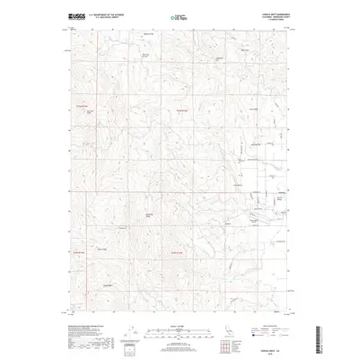 2018 Map of Covelo West, 2018 Print
