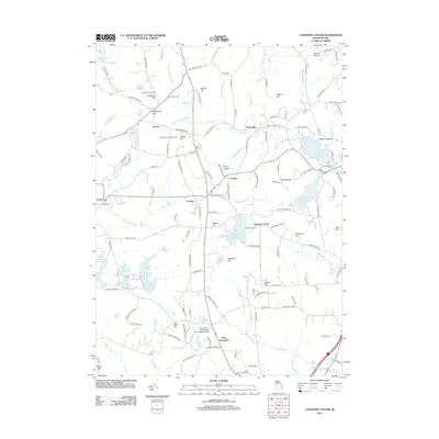 2012 Map of Coventry Center, 2012 Print