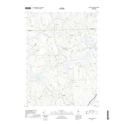 2018 Map of Coventry Center, 2018 Print