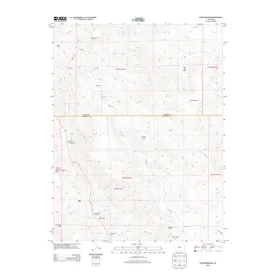 2013 Map of Cover Mountain, 2013 Print