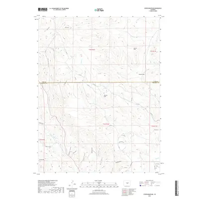 2019 Map of Cover Mountain, 2019 Print
