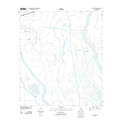 2012 Map of Cow Bayou, 2012 Print