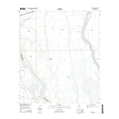 2015 Map of Cow Bayou, 2015 Print