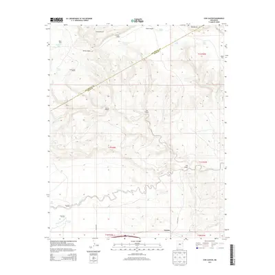 2013 Map of Cow Canyon, 2013 Print
