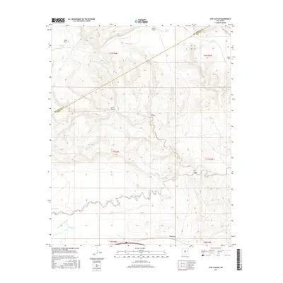2017 Map of Cow Canyon, 2017 Print