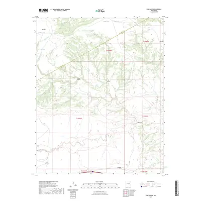2023 Map of Cow Canyon, 2023 Print