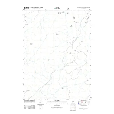 2012 Map of Cow Creek Mountain, 2012 Print