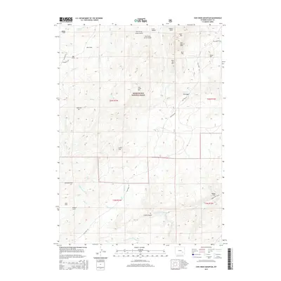 2015 Map of Cow Creek Mountain, 2015 Print
