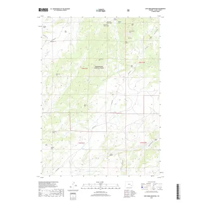 2017 Map of Cow Creek Mountain, 2017 Print