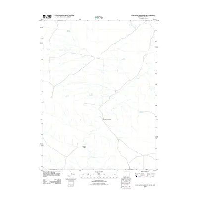 2012 Map of Cow Creek Reservoir SW, 2012 Print