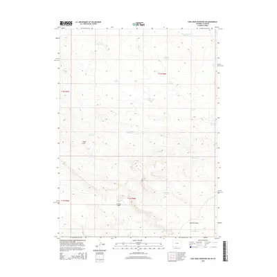 2015 Map of Cow Creek Reservoir SW, 2015 Print