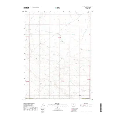 2017 Map of Cow Creek Reservoir SW, 2017 Print