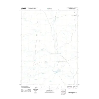 2012 Map of Cow Creek Reservoir, 2012 Print