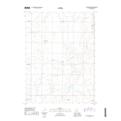 2017 Map of Cow Creek Reservoir, 2017 Print
