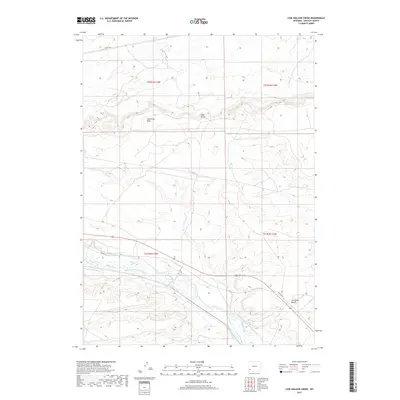 2017 Map of Cow Hollow Creek, 2017 Print