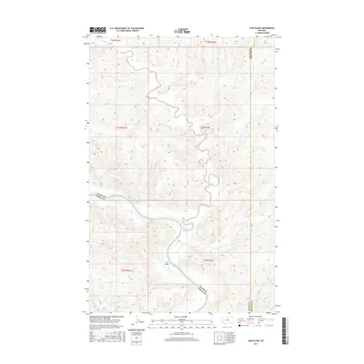 2017 Map of Cow Island, 2017 Print