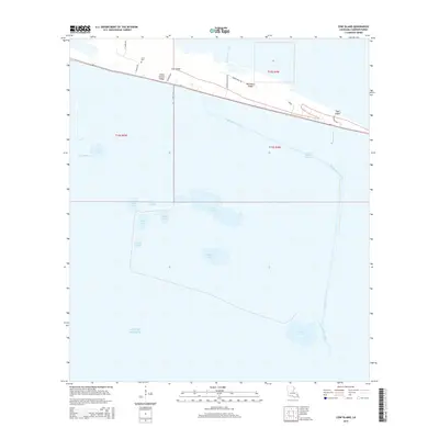 2015 Map of Cow Island, 2015 Print