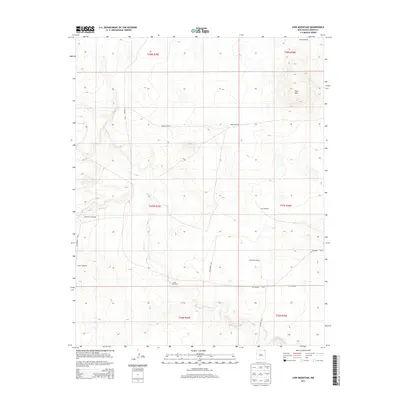 2013 Map of Cow Mountain, 2013 Print