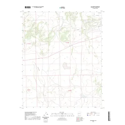 2023 Map of Cow Springs, 2023 Print