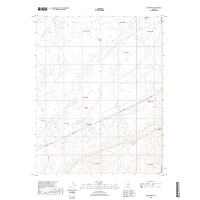 2018 Map of Cow Springs, 2018 Print