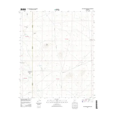 2013 Map of Cow Springs Mountain, 2013 Print