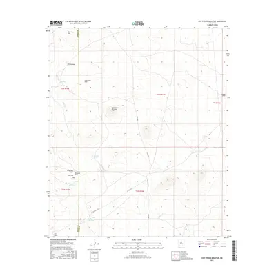 2017 Map of Cow Springs Mountain, 2017 Print