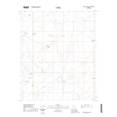 2023 Map of Cow Springs Mountain, 2023 Print