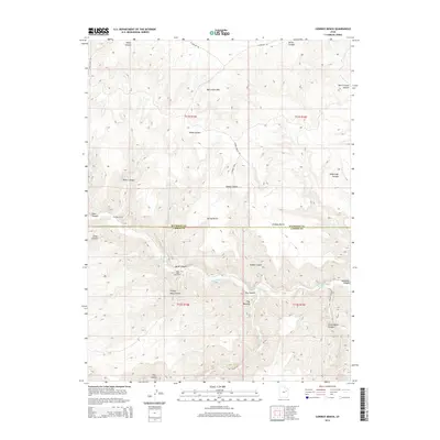 2014 Map of Cowboy Bench, 2014 Print