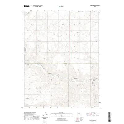 2020 Map of Cowboy Bench, 2020 Print