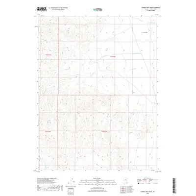 2018 Map of Cowboy Rest Creek, 2018 Print