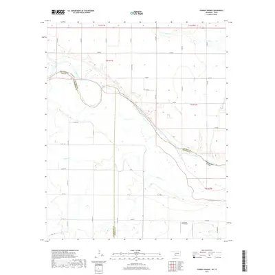 2018 Map of Cowboy Springs, 2018 Print